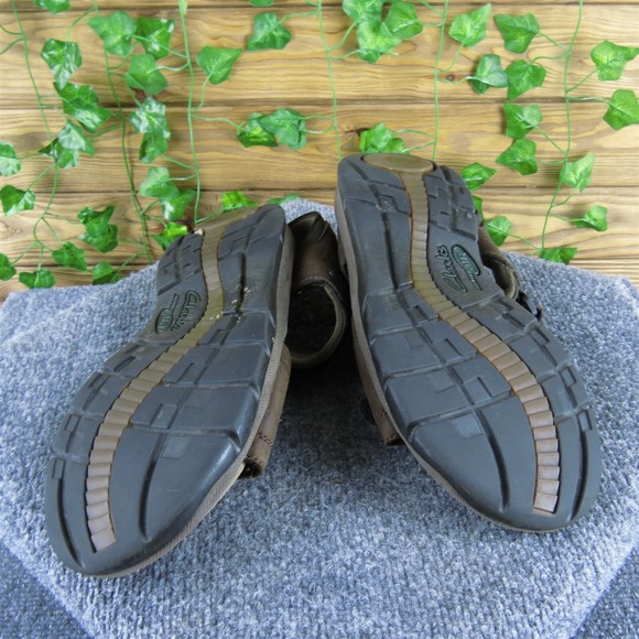 Clarks Men's Active Air Ankle Strap Brown Leather Size 9 Medium  Used 2025 - Picture 6 of 6